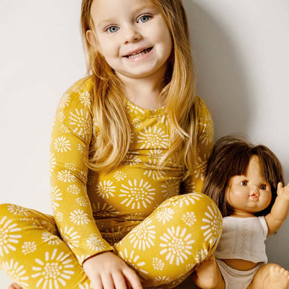 Bamboo Kids Pyjama Honey Spring Print