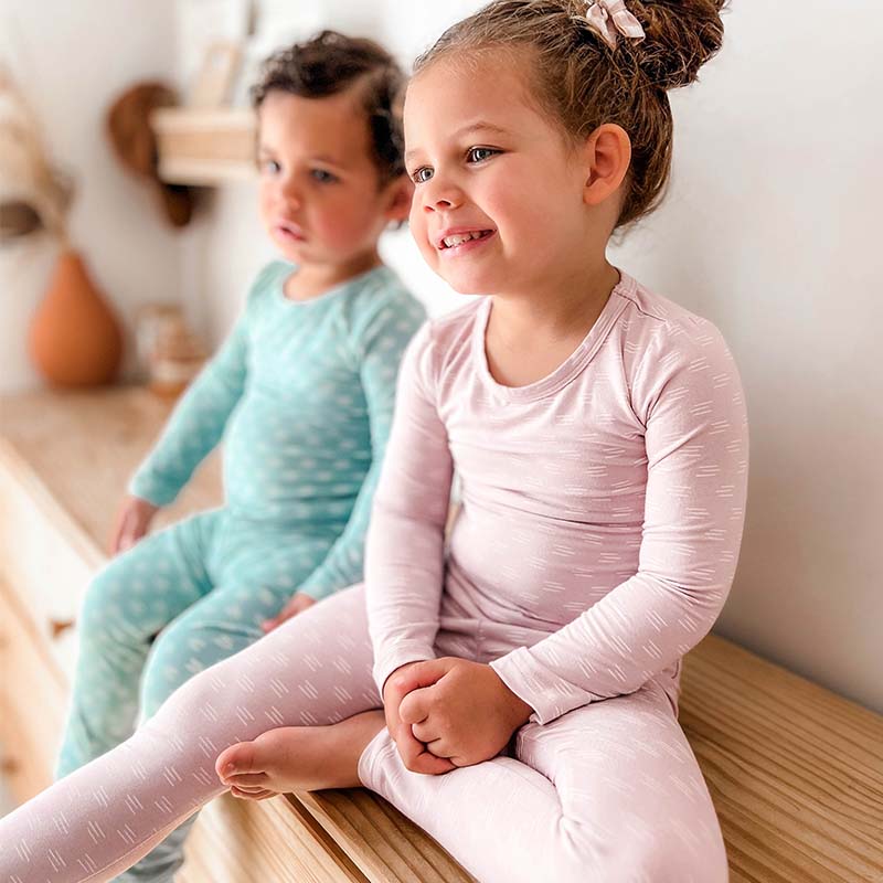 Bamboo Kids Pyjama Aqua Tides Print