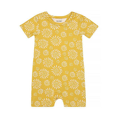 Bamboo Baby Romper Honey Spring Print