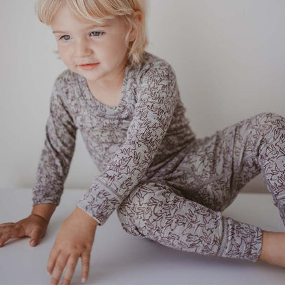 Merino Wool Layer Set Pyjamas Bunny Print