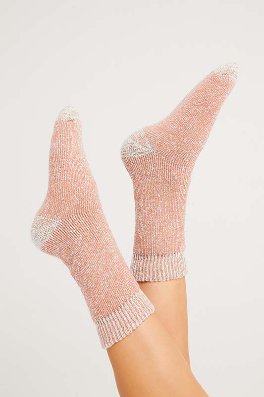 Women's Merino Sleep Socks Blush