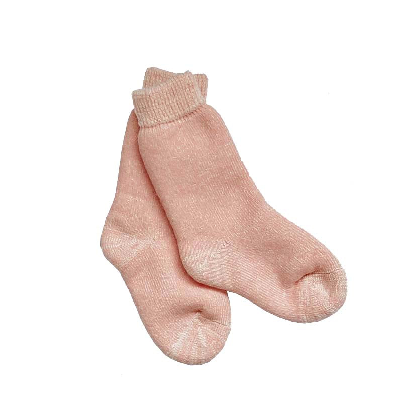 Merino Wool Kid's Sleep Socks Blush