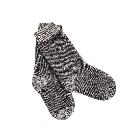 Merino Wool Kid's Sleep Socks Indigo Marle