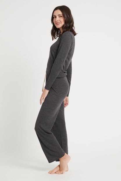 Women's Merino Lounge Pants Charcoal Marle