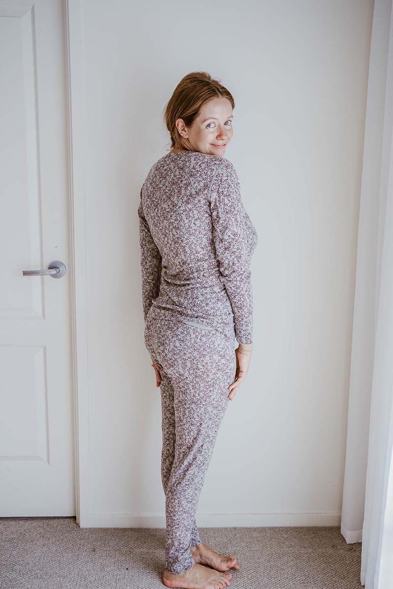 Women's Merino Layer Set Pyjamas Bunny Print