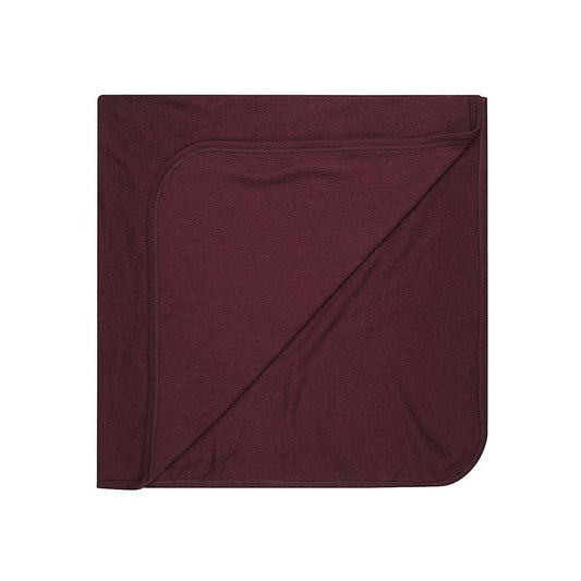 Basics Merino Wool Blanket Eggplant