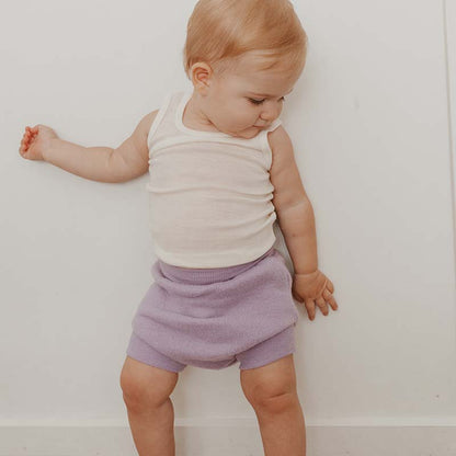 Merino Fleece Nappy Cover 2-Pack Lavender