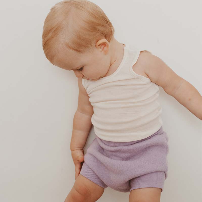 Merino Fleece Nappy Cover 2-Pack Lavender