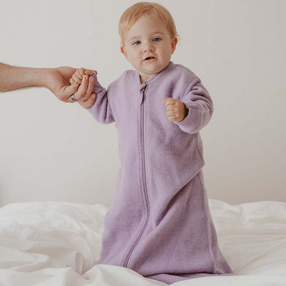 Merino Fleece Baby Sleeping Bag Lavender