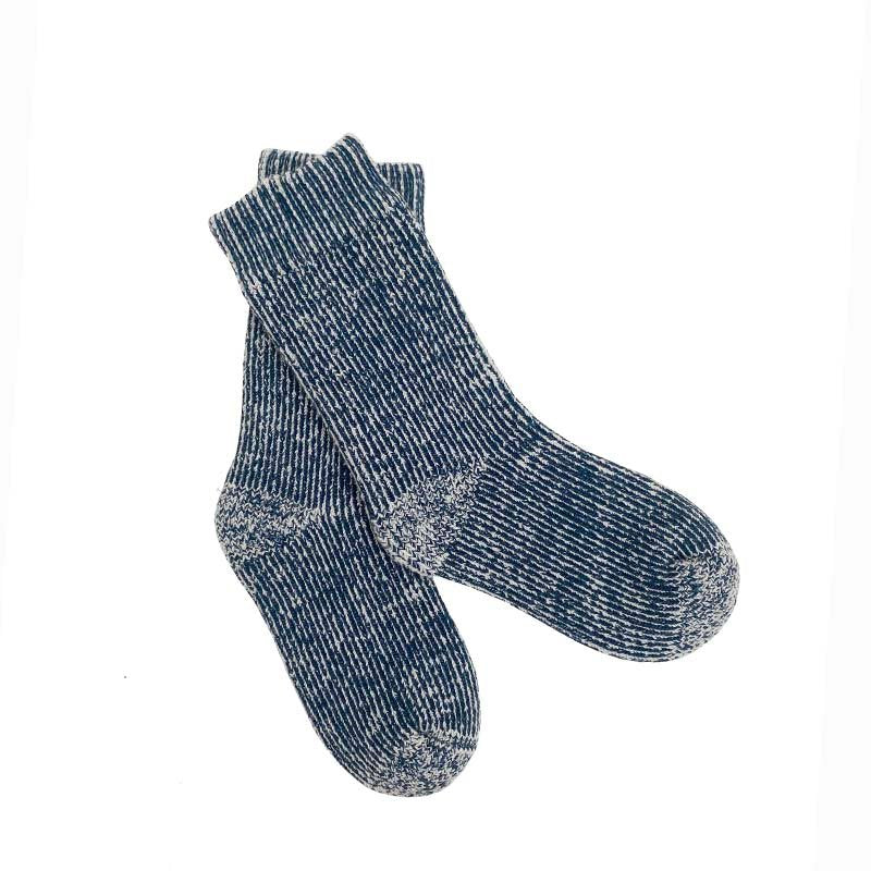 Merino Wool Kid's Sleep Socks Deep Water