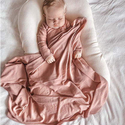 Basics Merino Wool Blanket Light Rose