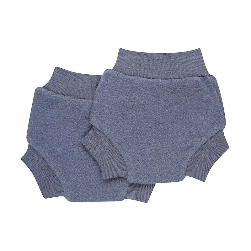 Merino Fleece Nappy Cover 2-Pack Dark Denim