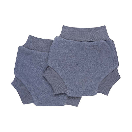 Merino Fleece Nappy Cover 2-Pack Dark Denim