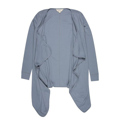 Women's Merino Drape Cardigan Dusty Blue