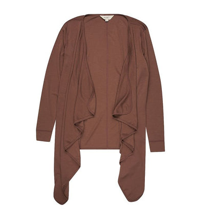 Women's Merino Drape Cardigan Fig